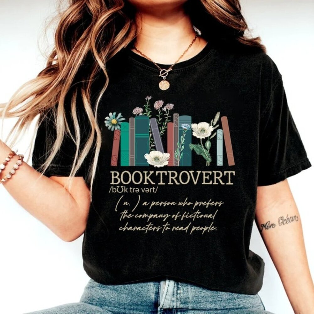 Booktrovert Shirt, Book Shirt, Book Lovers Gifts, Gifts For Book Lovers